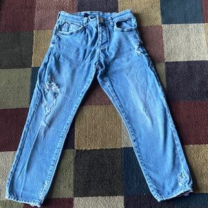 Forever 21 Men's Relaxed Jeans - Light Blue